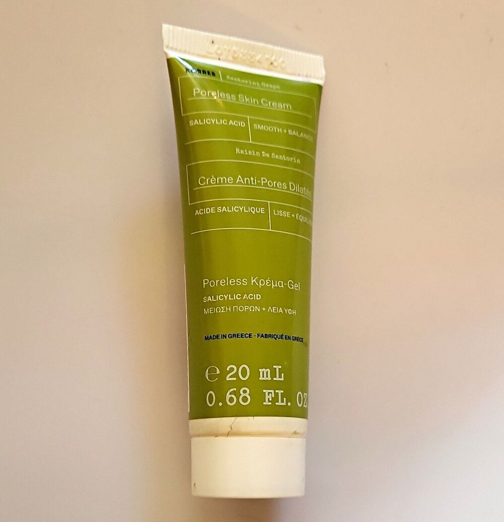 KORRES Santorini Grape Poreless Face Skin Cream Salicylic Acid 0.68 fl oz